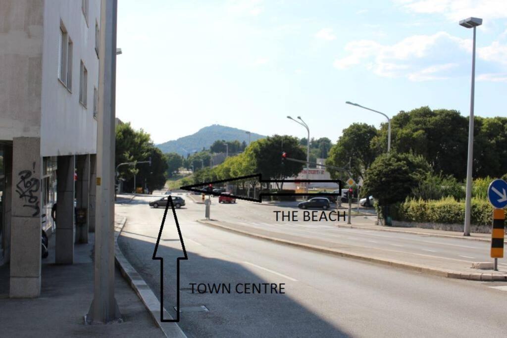 Old City/Beach 13 Minutes Away, Parking, For 4 斯普利特 外观 照片